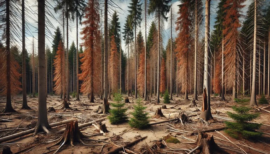 Umwelteinfluß auf Holzsorten